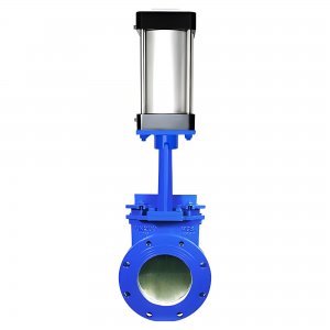 氣動(dòng)刀閘閥PZ673Y-16C，DN250（介質(zhì)灰渣混合